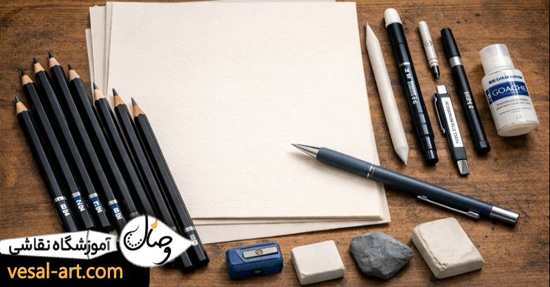 ابزارها و لوازم مورد نیاز برای کلاس طراحی چهره